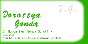 dorottya gonda business card